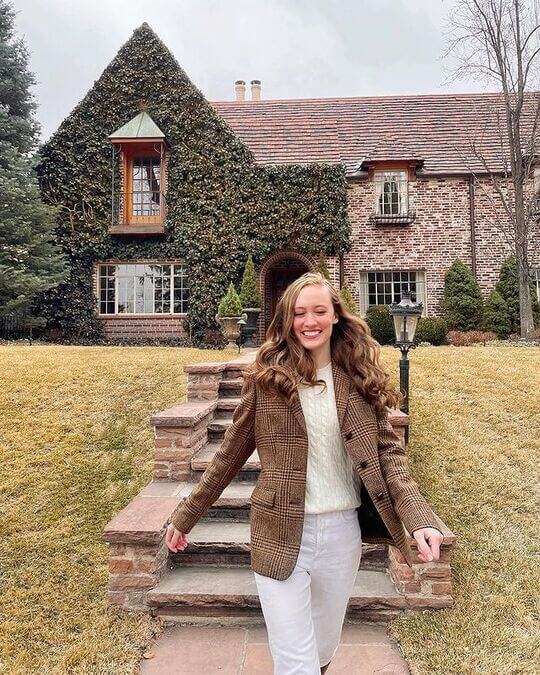Fashionable preppy style