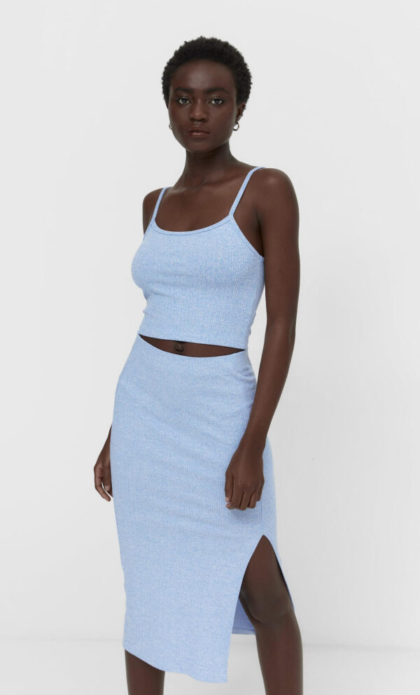 Blue skirt