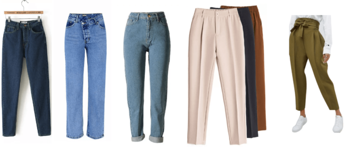 Trousers for wardrobe