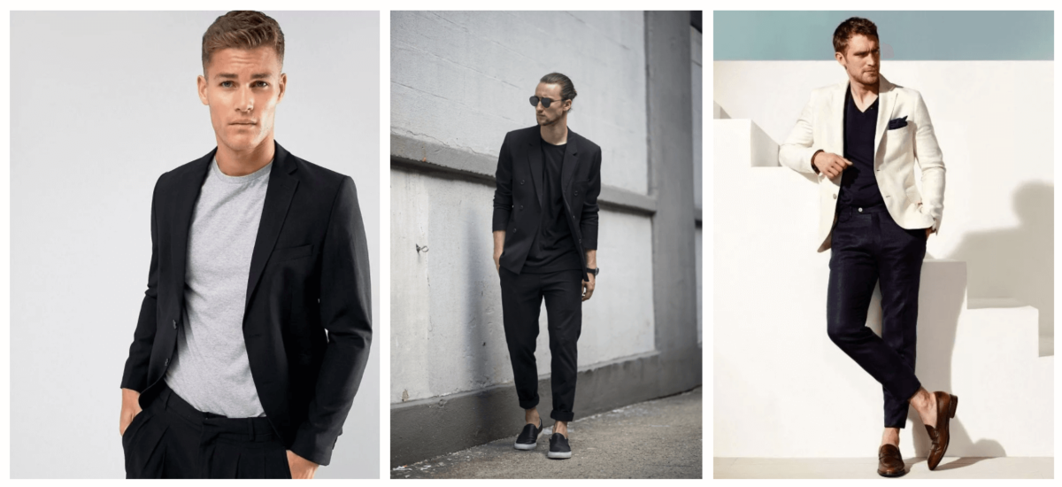 Men's T-shirt in business style