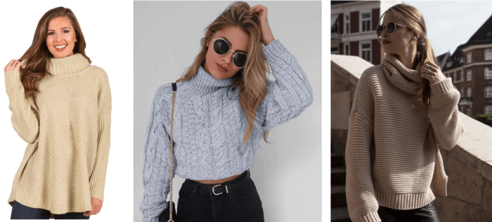 Cut sweaters