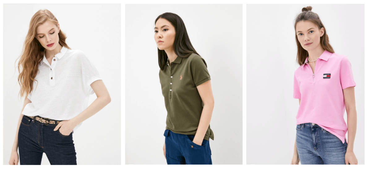 Sports style polo shirts