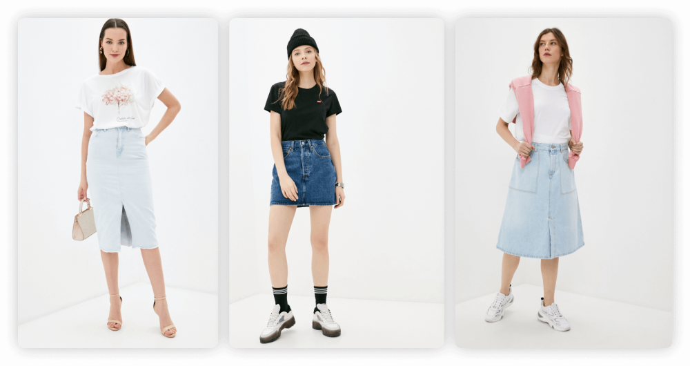 Skirt with T-shirt