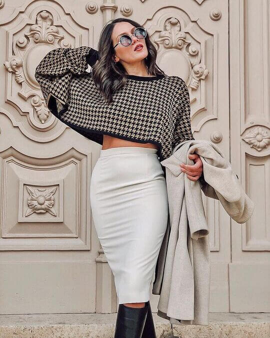Light long skirt