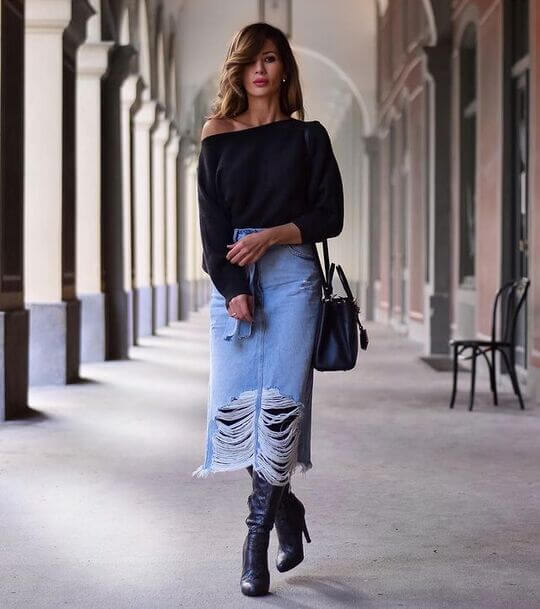 Black boots