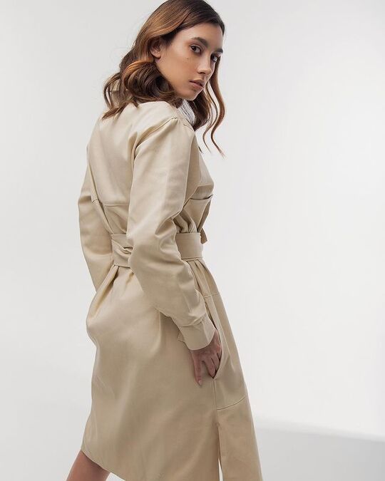 Trench coat in eco style