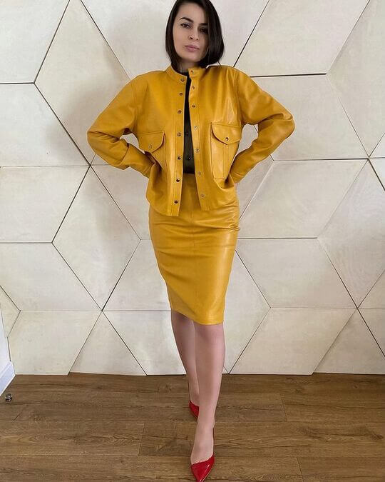 Leather skirt