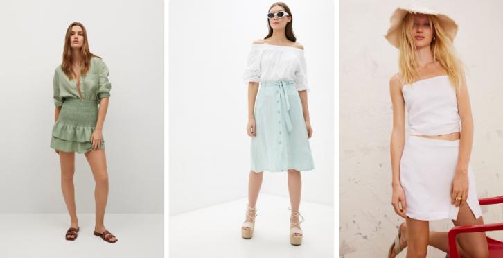 Skirts made of linen