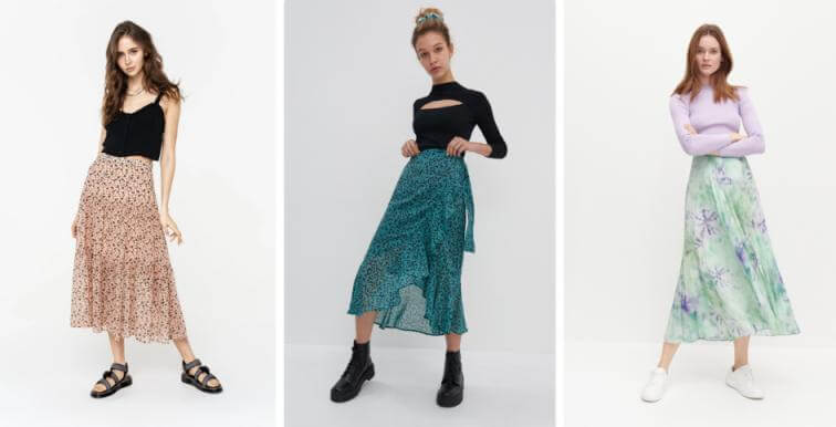 Chiffon skirts