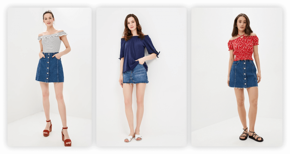 Top with open shoulders