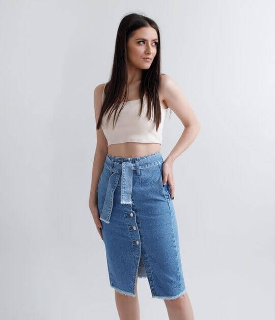 Denim skirt