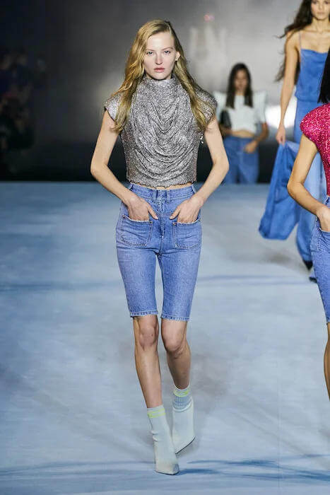 Denim capris