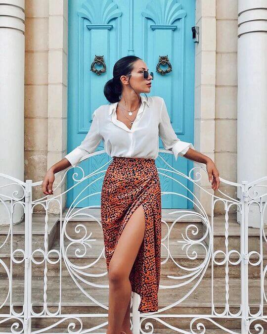 Chiffon skirt