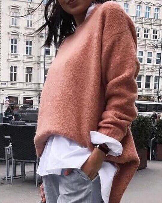 With warm jacket