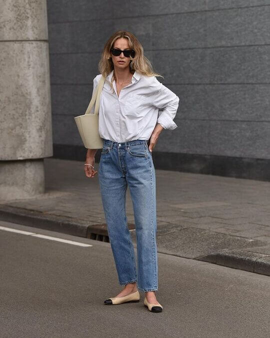 Rolled up sleeves