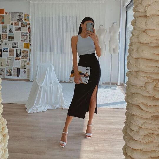 Black skirt