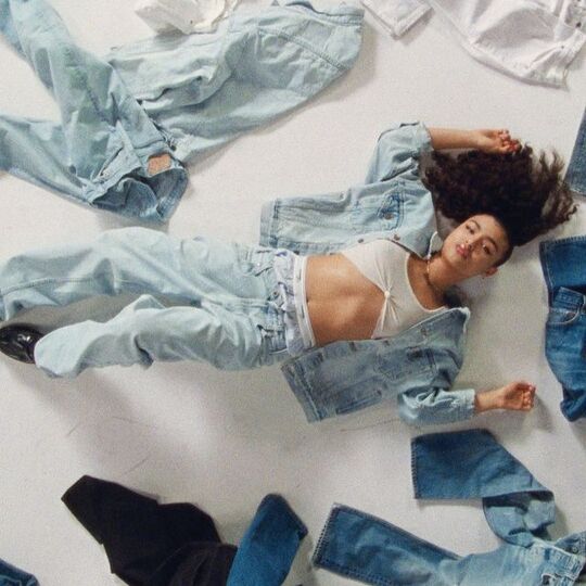 Denim suit