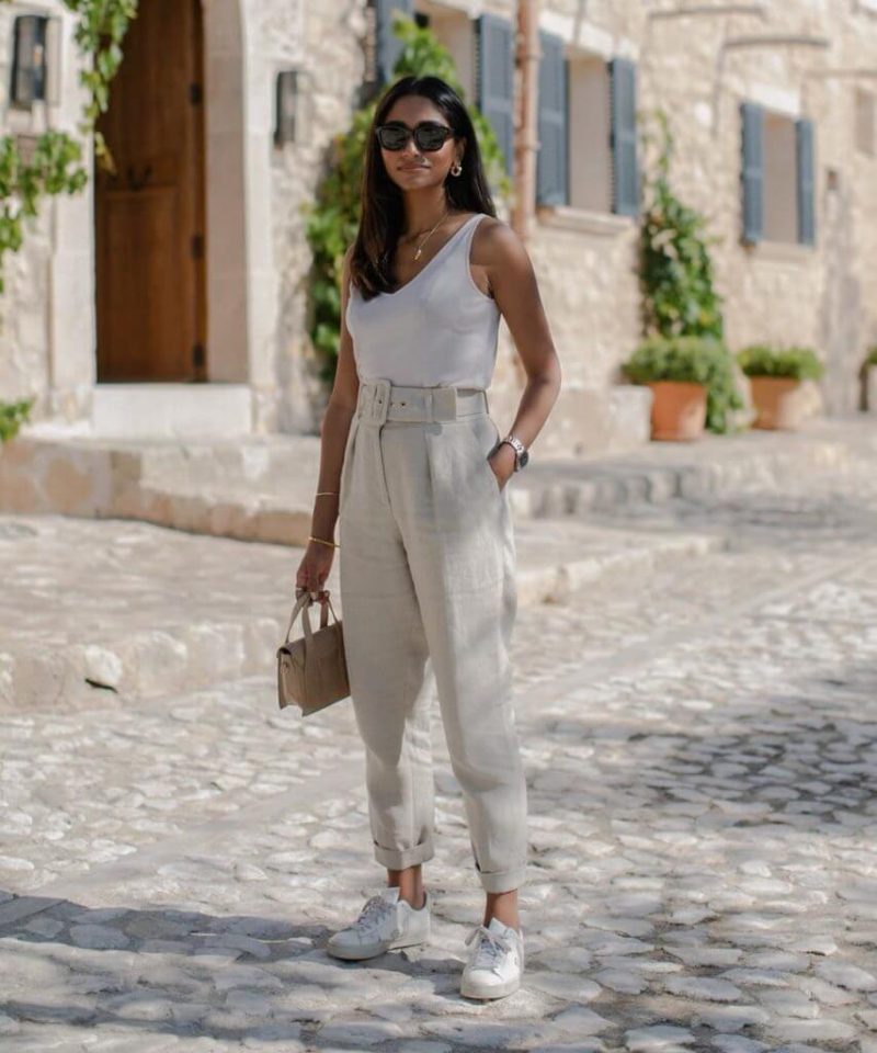 White sneakers