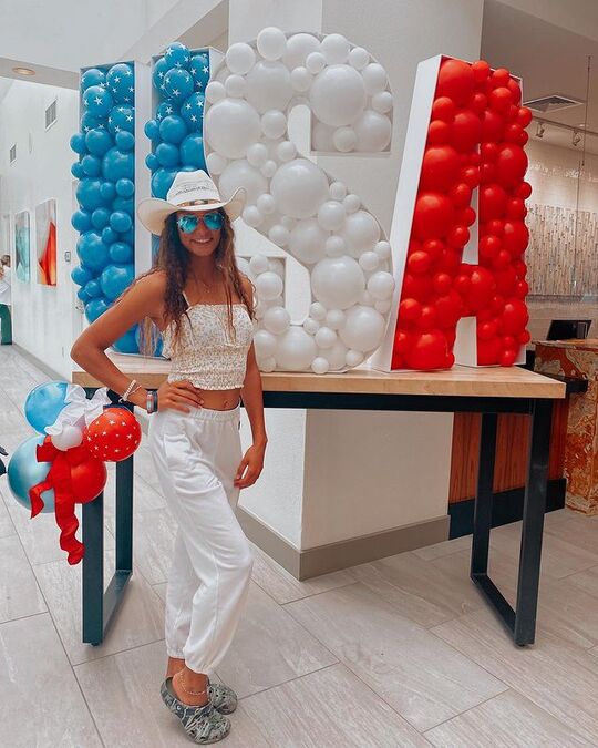With white pants
