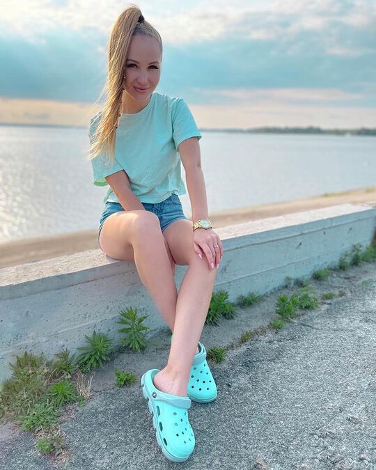 With fashionable shorts