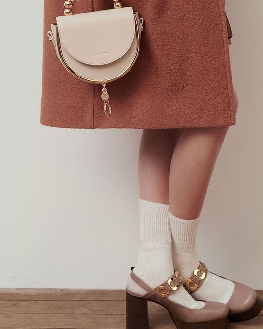 Beige handbag
