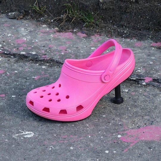 Balenciaga Pink Crocs