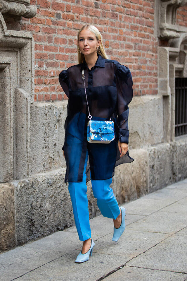 Fashionable colours and prints