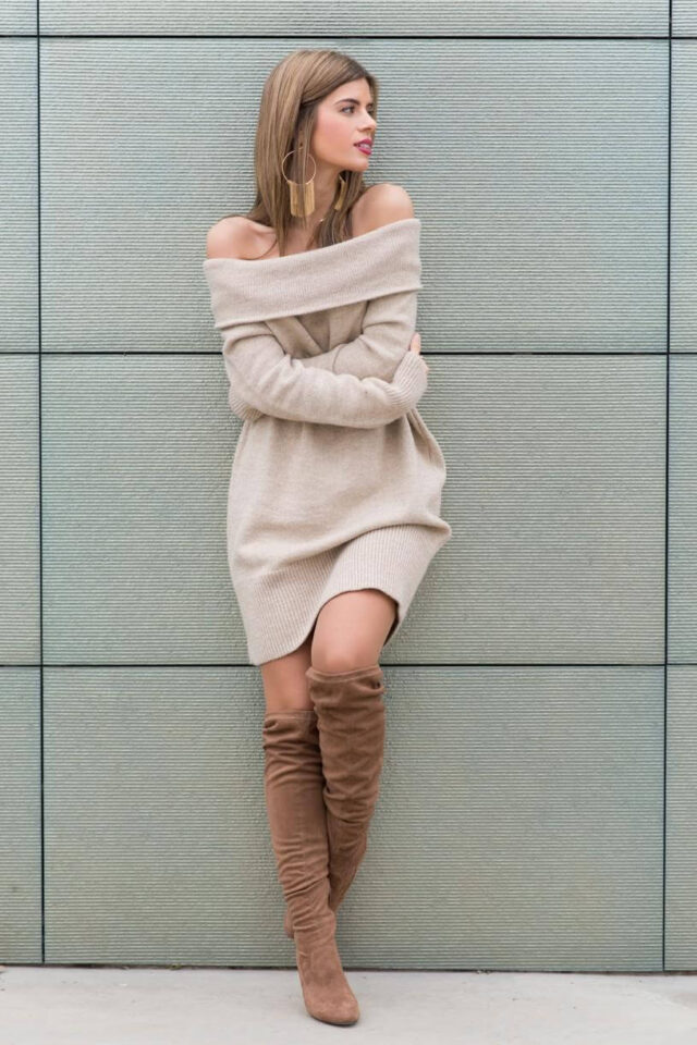 With open shoulders