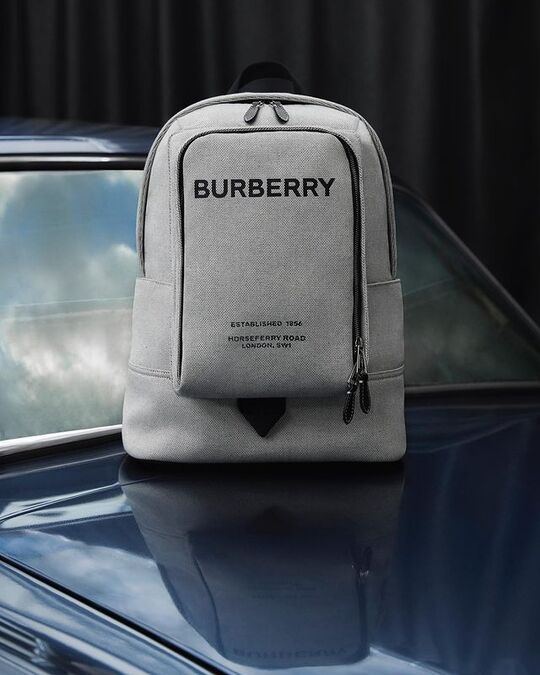 Grey backpack