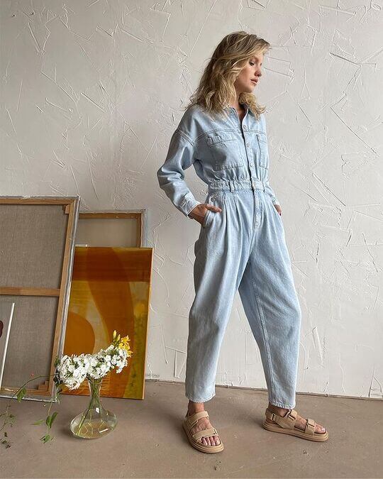 Denim jumpsuit