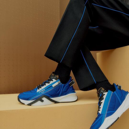 Blue sneakers