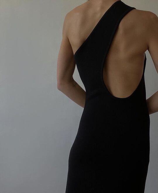 Laconic black dress