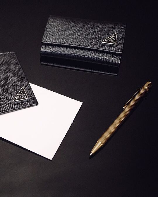 Black Business Card Holder