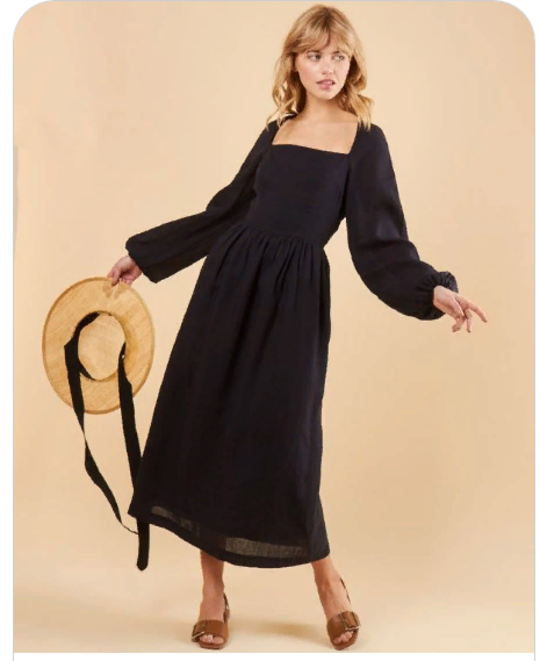 Black klesh dress