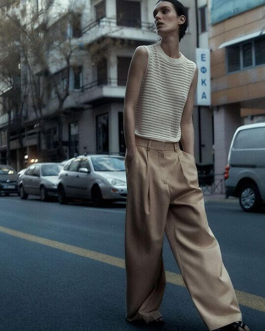 Violation of proportions in clothing