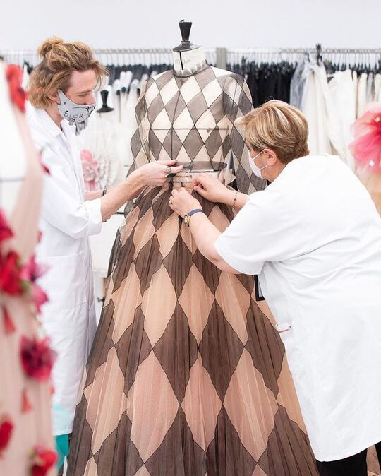 Fashionable dress by Dior