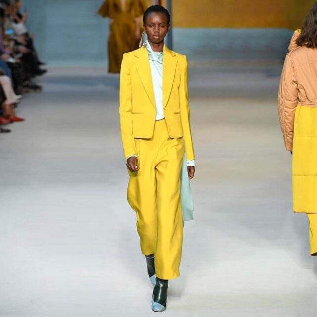Bright yellow