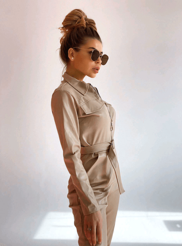 Leather jumpsuit