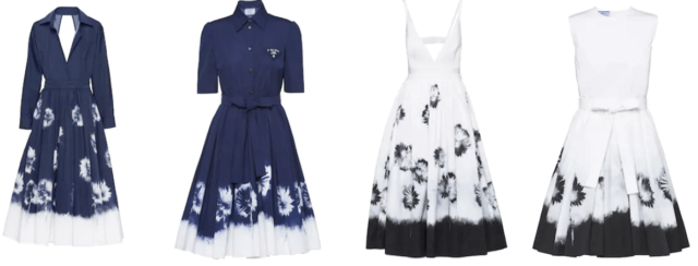 Dresses from Prada