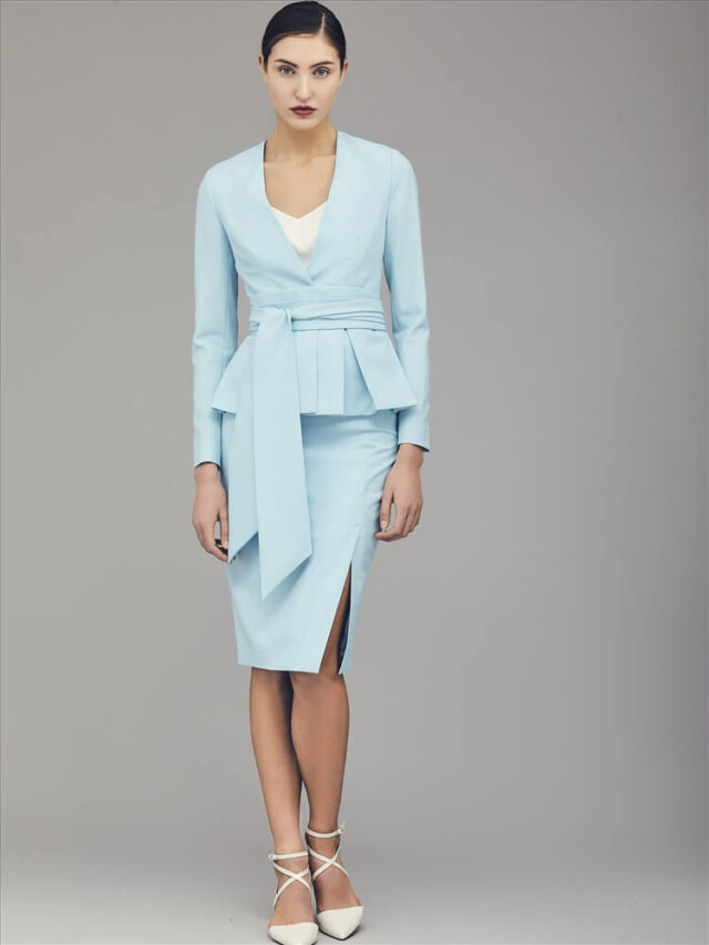 Jacket with basque