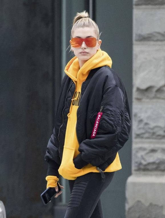 Yellow sweatshirt