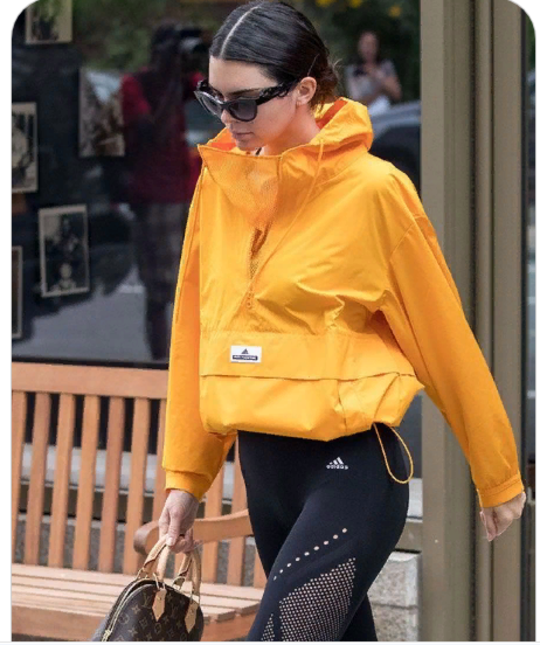 Orange windbreaker