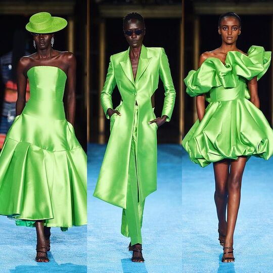 Green outfits
