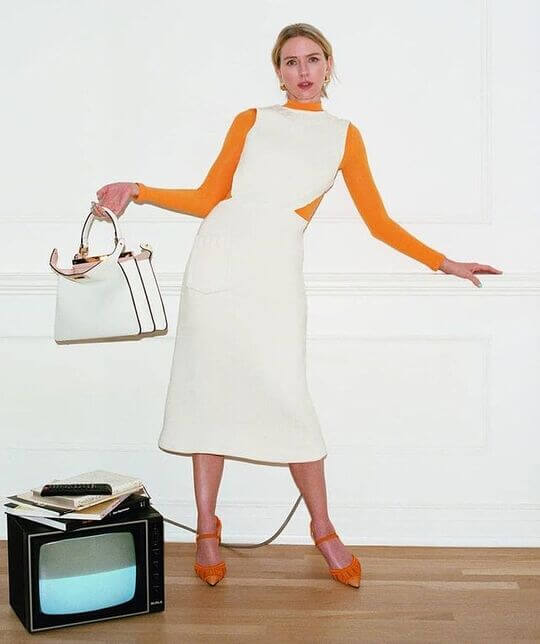 Orange Turtleneck