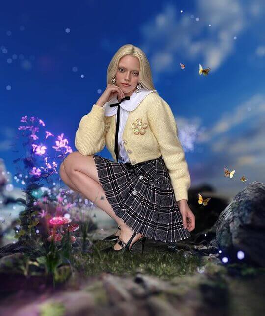 Plaid skirt