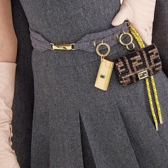 Grey clash skirt