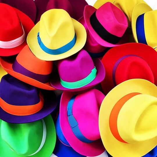 Colored hats