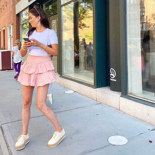 Pink skirt