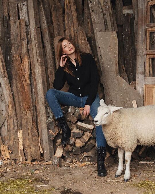 Classic knitted jacket