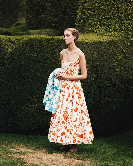 Dress with floral print